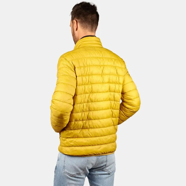 Plumífero de hombre con cuello alto