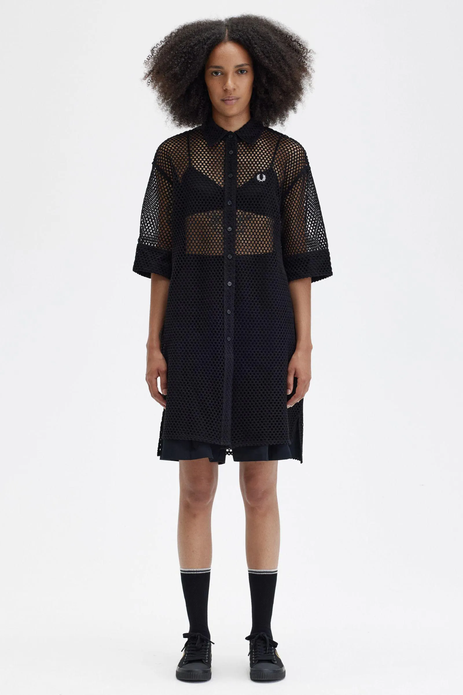 Vestido Camisero De Punto Abierto