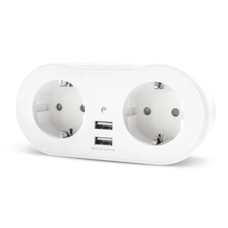 ENCHUFE GARZA SMTWF 2 TOMAS + 2 USB 401301