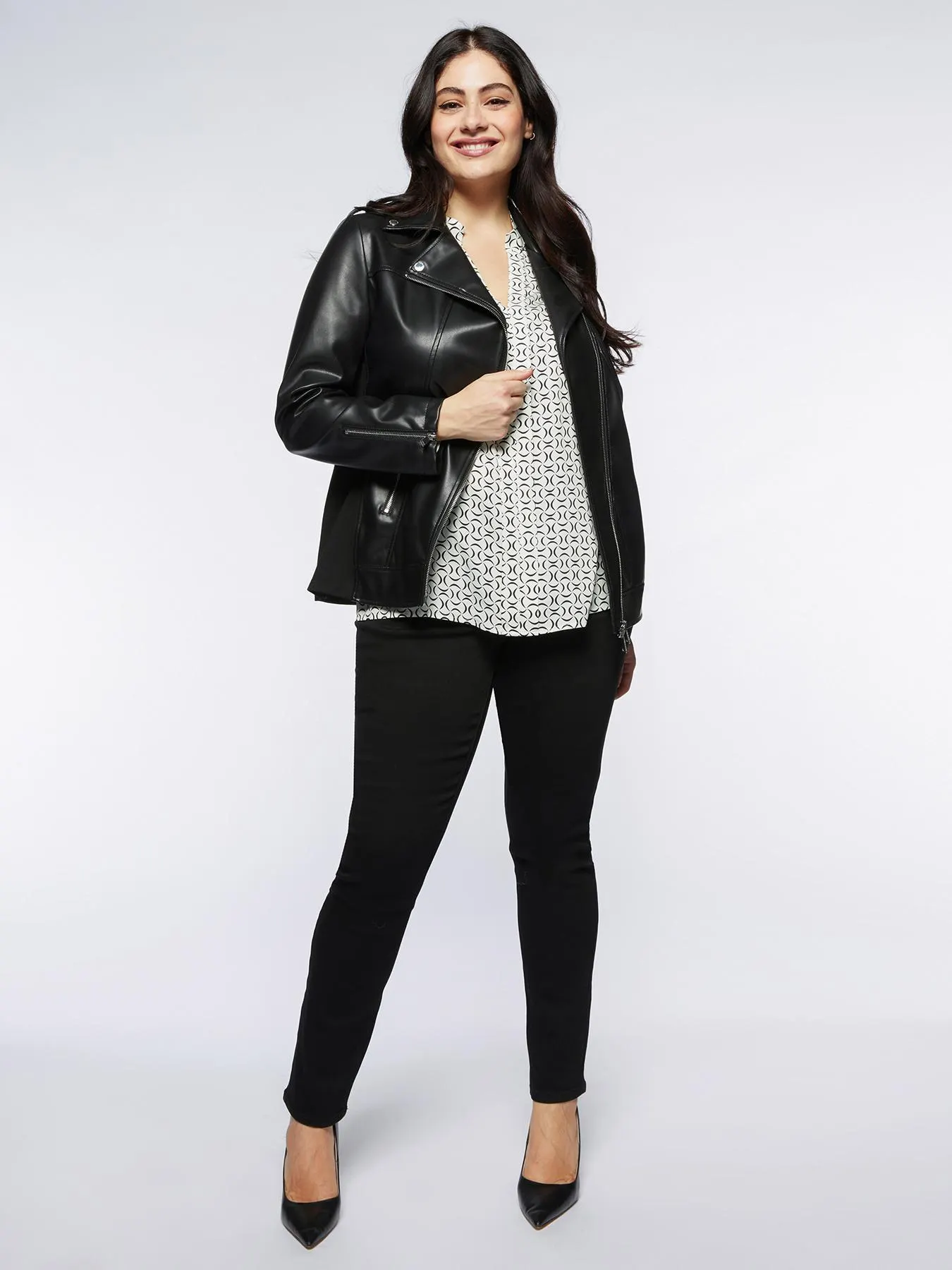 Vaqueros skinny push up negros modelo Giada