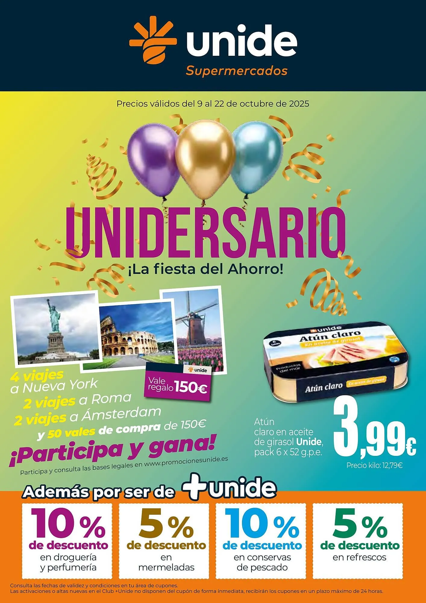 Catálogo de Folleto Unide Supermercados 9 de octubre al 22 de octubre 2025 - Página 1