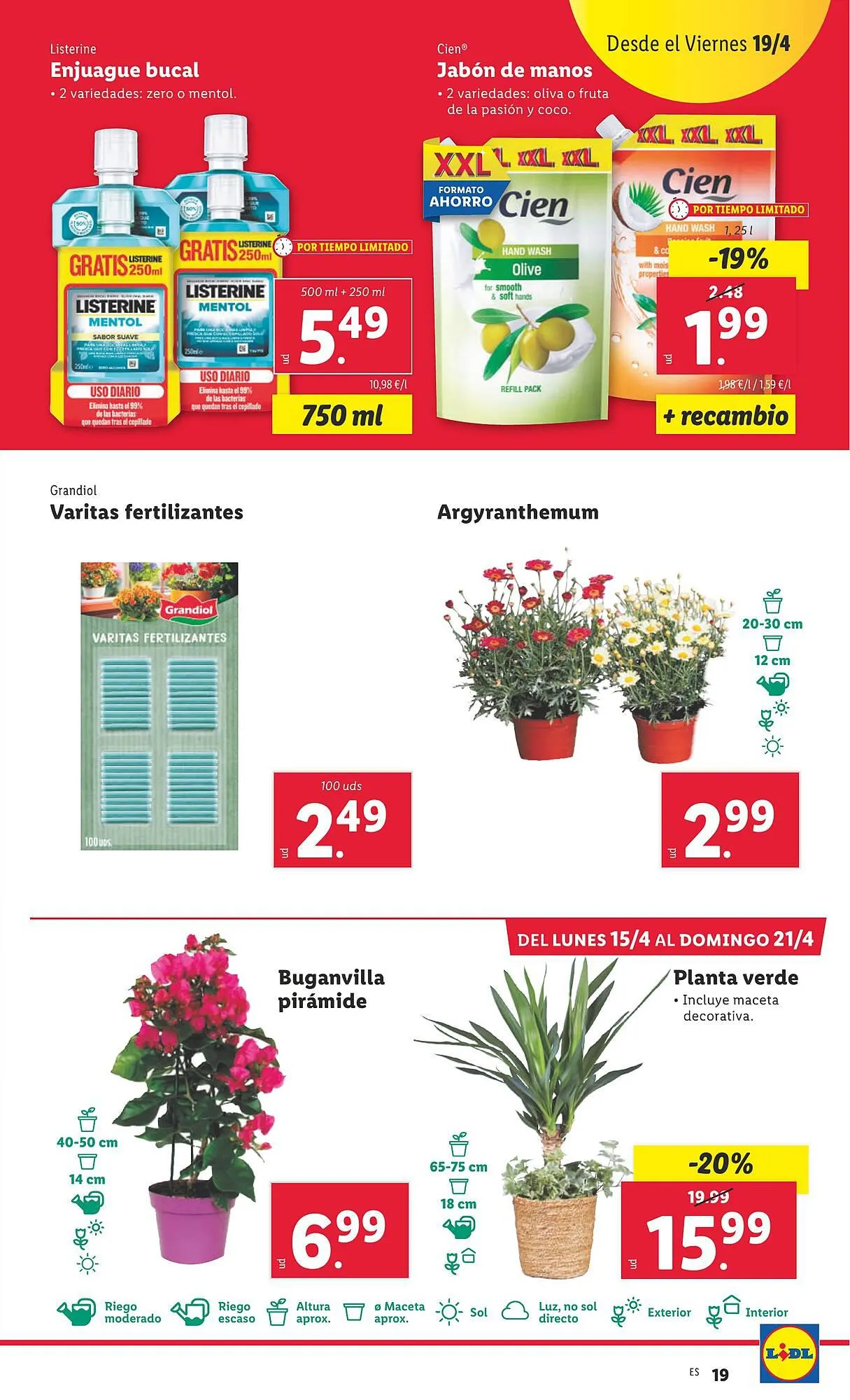 Catálogo de Folleto Lidl 15 de abril al 21 de abril 2024 - Página 19