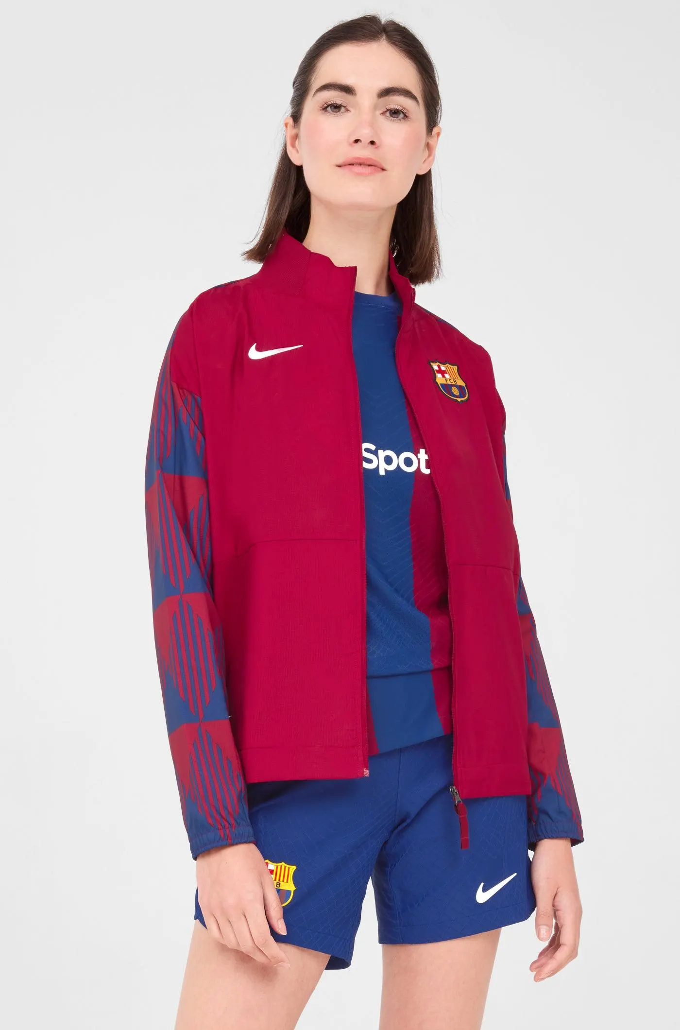 Chaqueta prepartido FC Barcelona 23/24 - Mujer