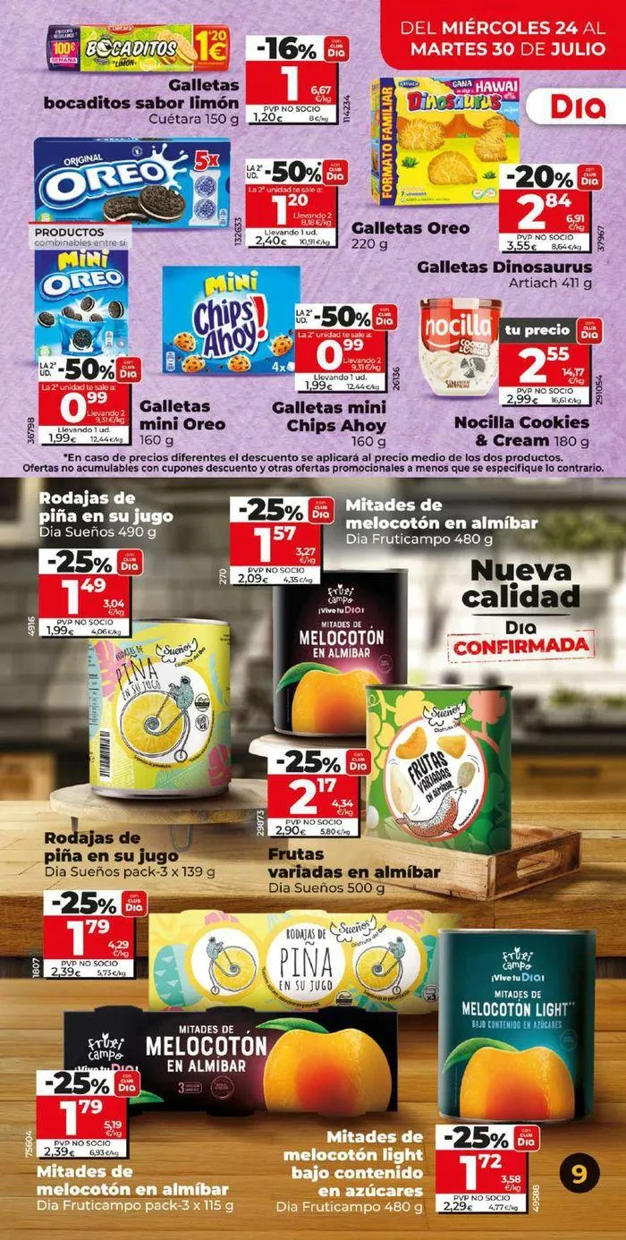 Catálogo de Ofertas Dia 24 de julio al 30 de julio 2024 - Página 9