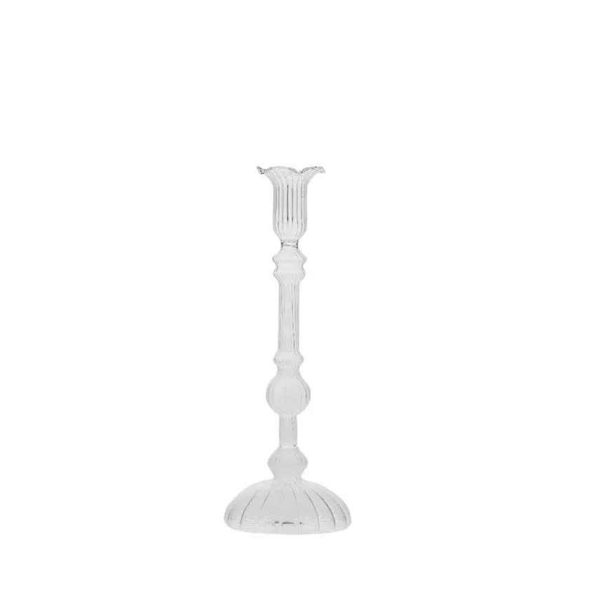 Astalina candlestick H26.5 cm. clear