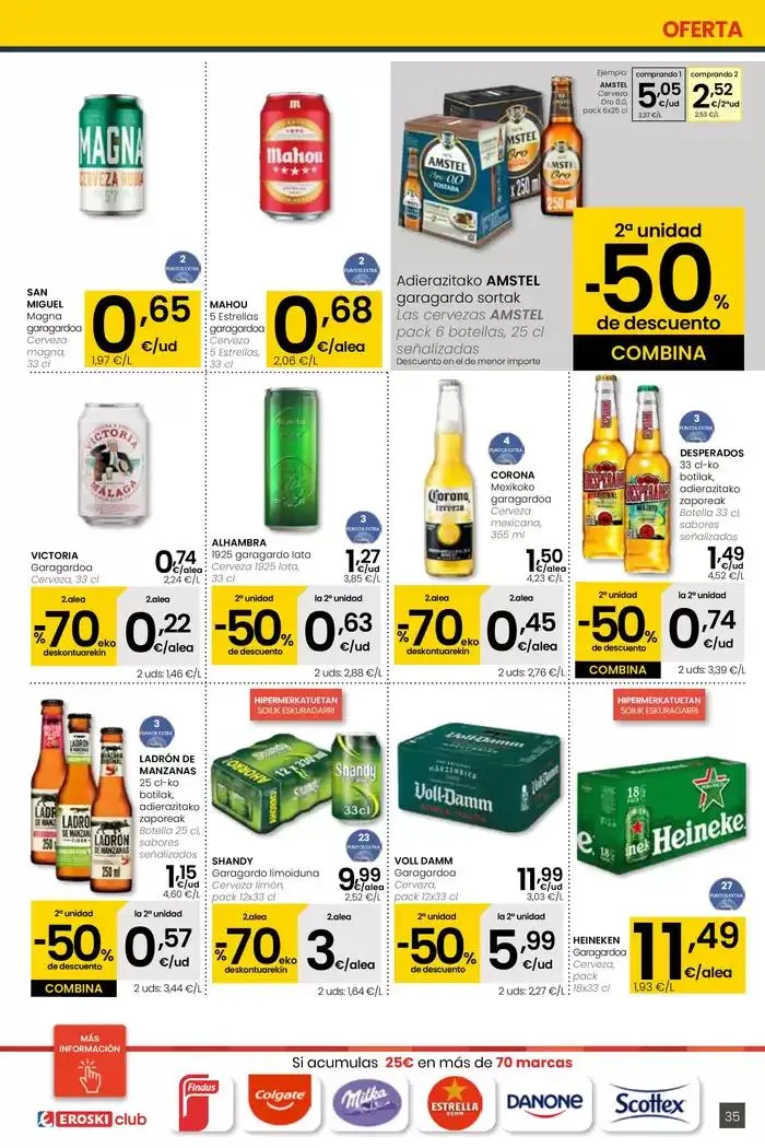 Catálogo de AUKERA OFERTA HIPERMERKATUAK EROSKI 10 de abril al 29 de abril 2025 - Página 35