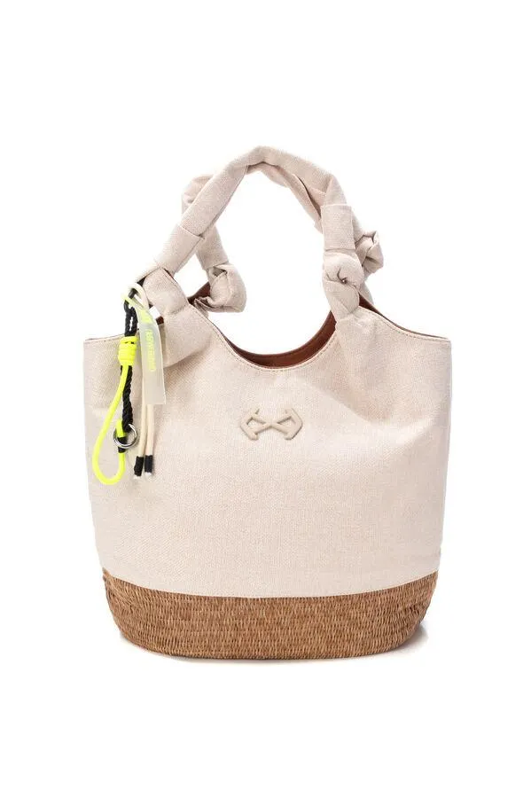 Bolso de hombro con yute