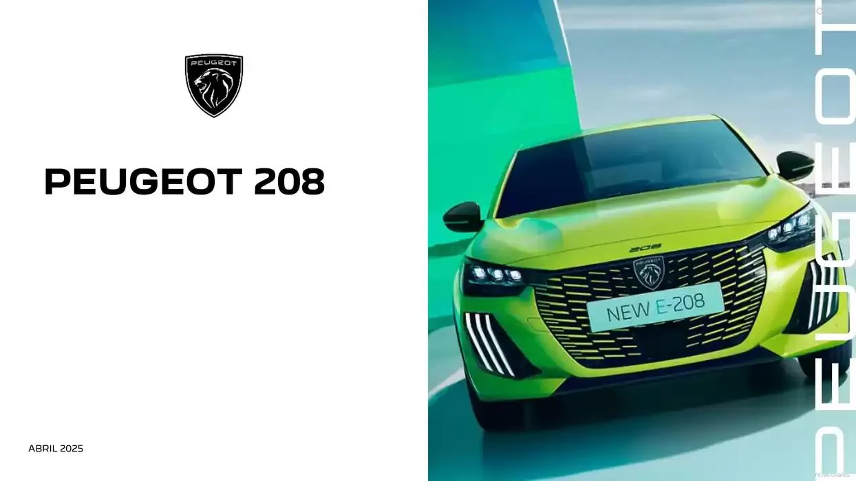 Catálogo de Peugeot 208 9 de abril al 30 de abril 2025 - Página 1