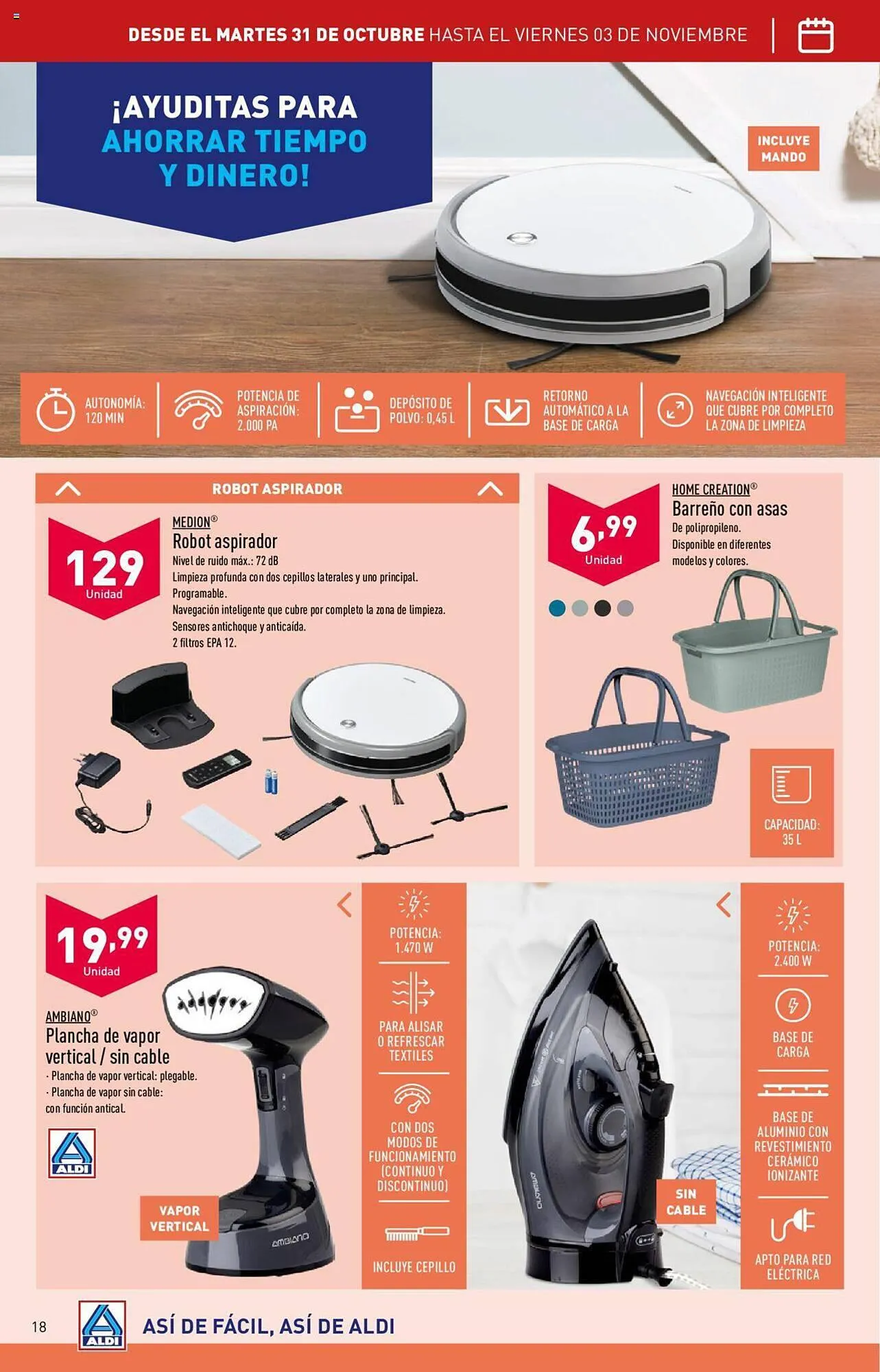 Catálogo de Folleto ALDI 31 de octubre al 7 de noviembre 2023 - Página 18