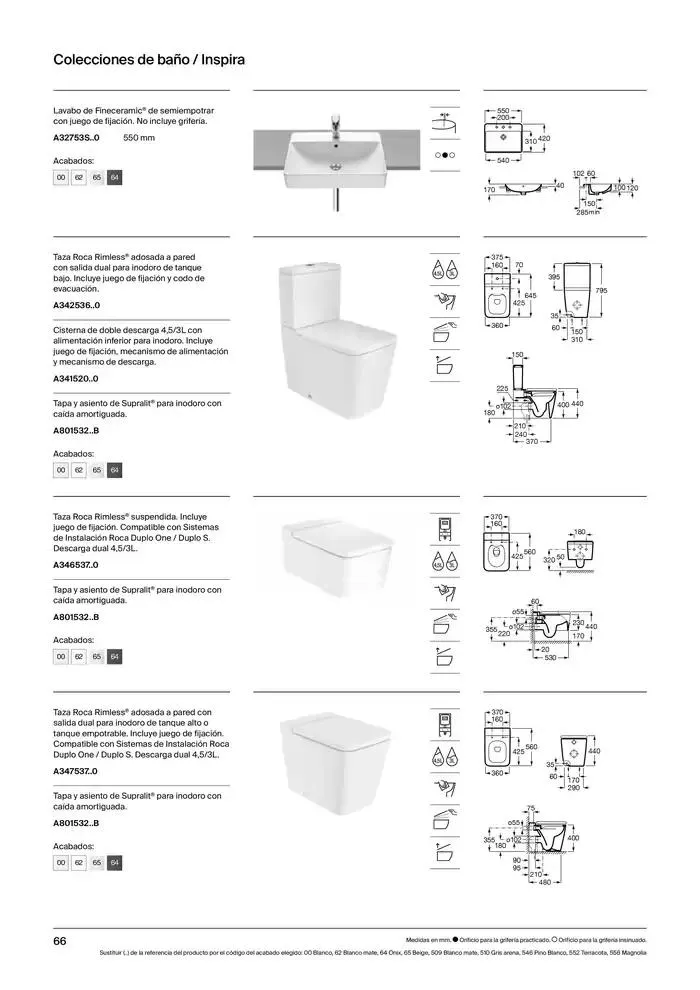 Catálogo de Colecciones de Baño, Muebles y Accesorios 9 de enero al 31 de diciembre 2025 - Página 68