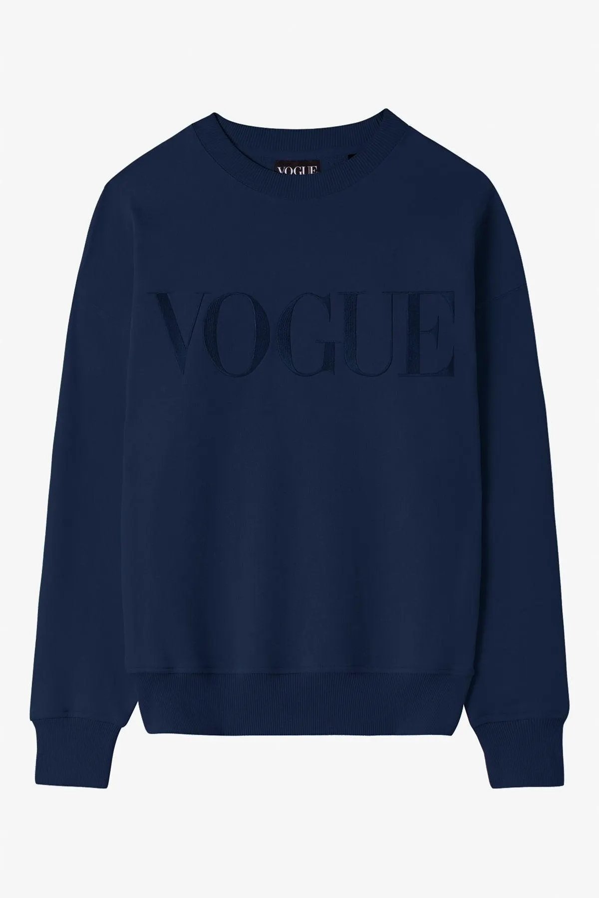 Sudadera VOGUE Azul Marino con logo bordado