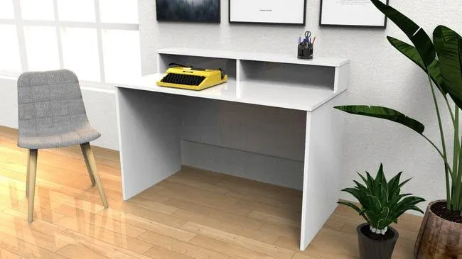 Mesa escritorio Slim blanco 120x60x90 cm