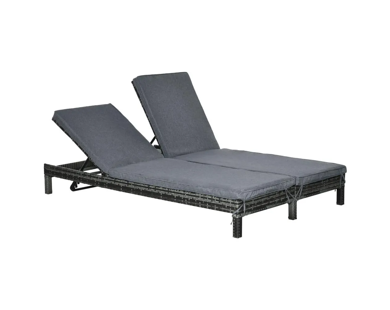 Tumbona de Ratán Plaza Outsunny 862-023GY