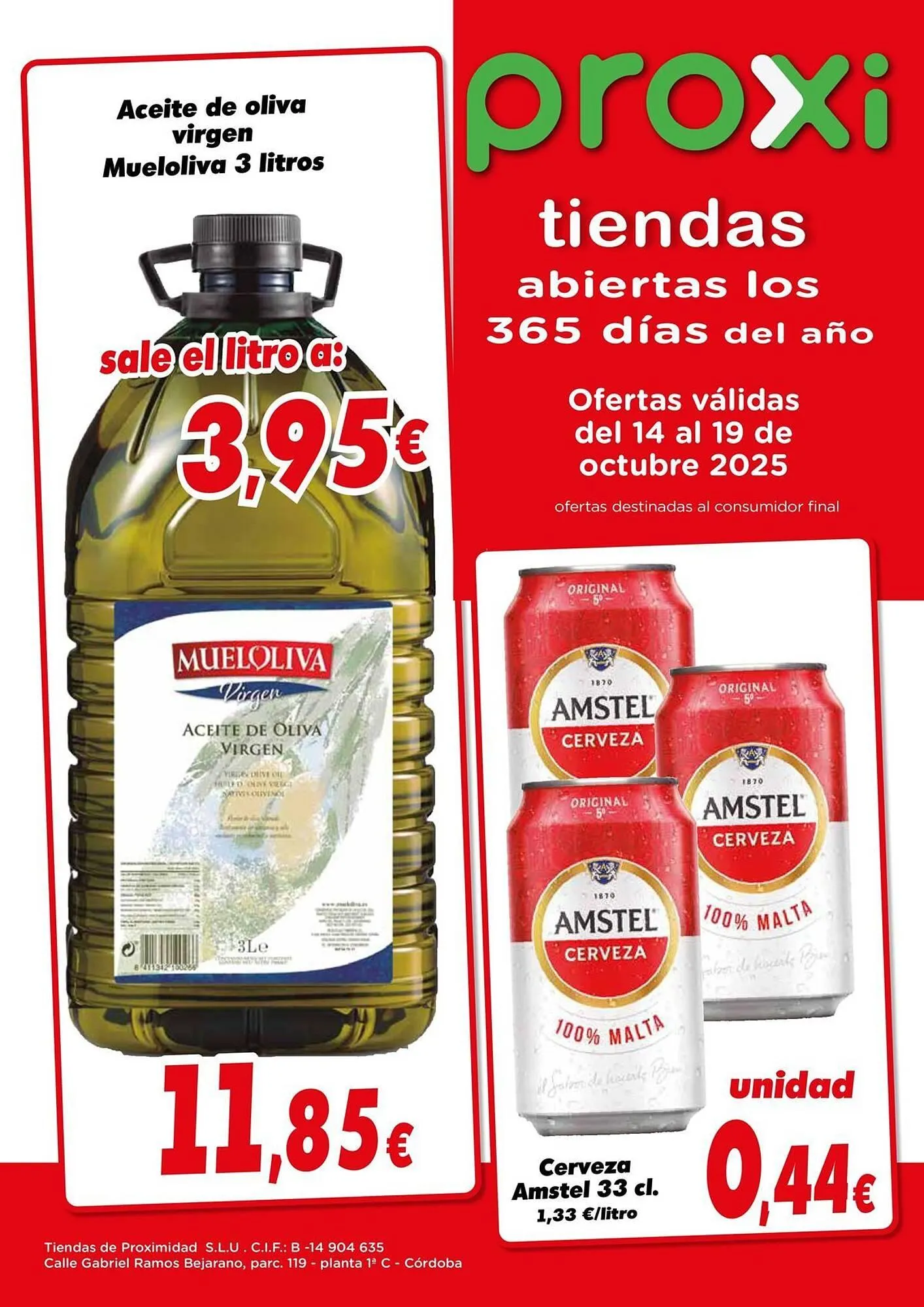 Catálogo de Folleto Proxi 14 de octubre al 19 de octubre 2025 - Página 1