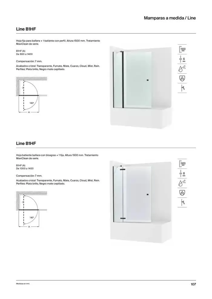 Catálogo de Platos de Ducha, Bañeras y Mamparas 9 de enero al 31 de diciembre 2025 - Página 109
