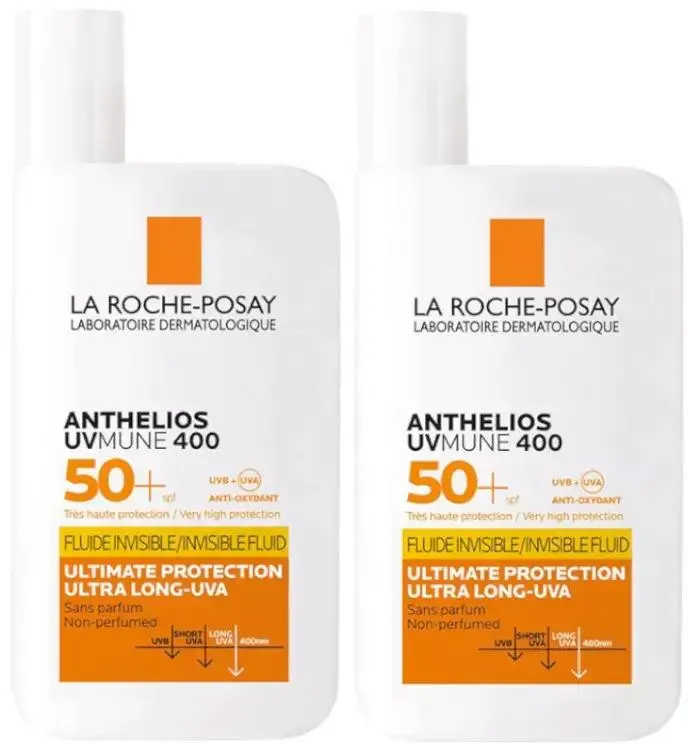 La Roche Posay Anthelios UV-MUNE 400 Fluido Invisible SPF50+ 2x50 ml