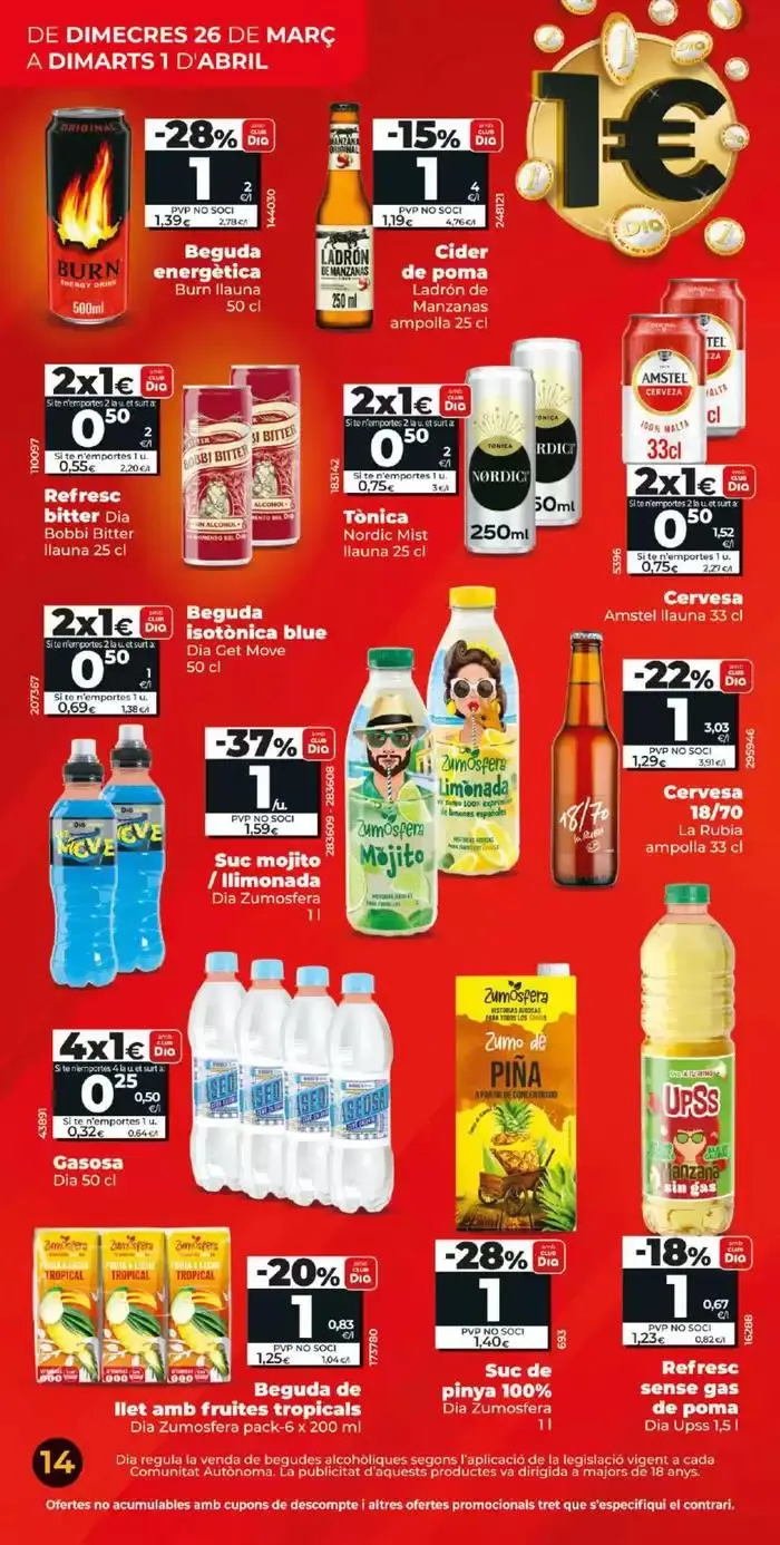 Catálogo de Estalvi en Gran del 26/03 a l’ 01/04 26 de marzo al 1 de abril 2025 - Página 14