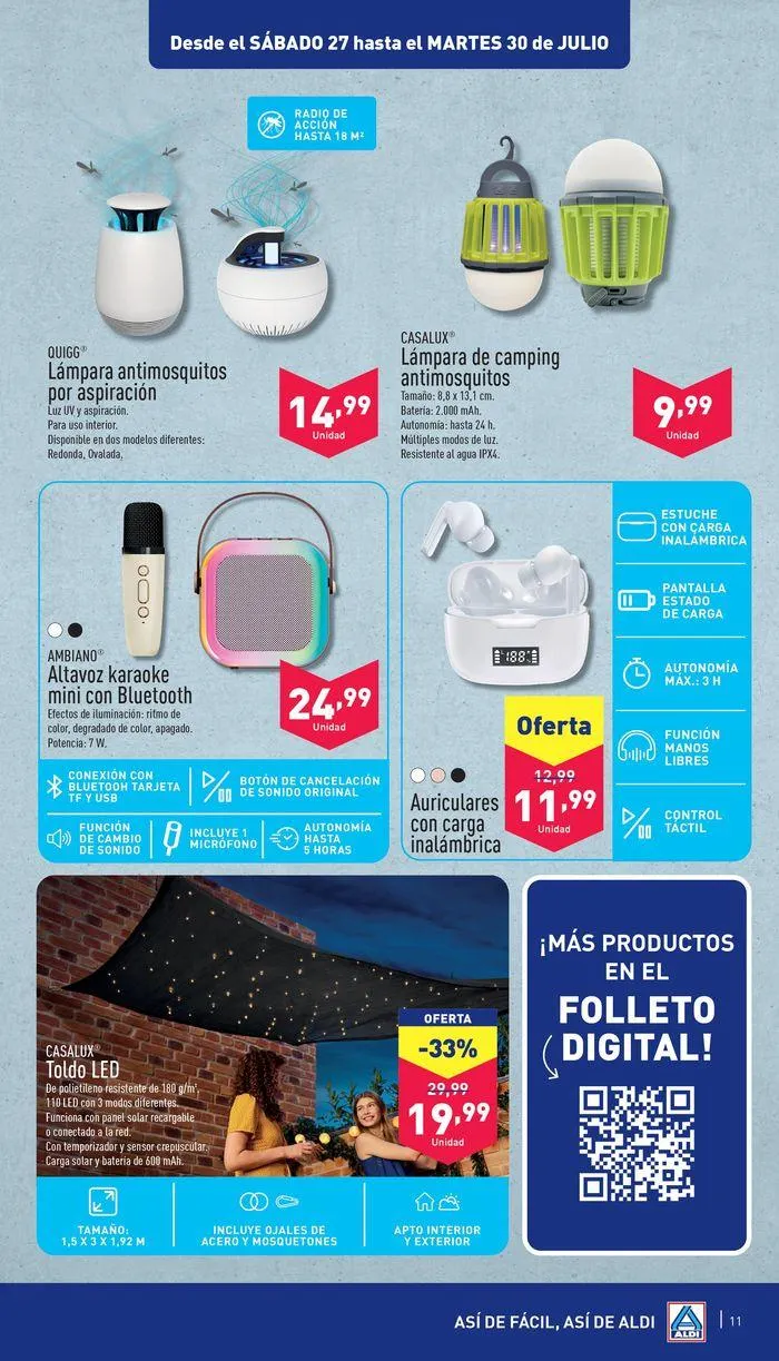 Catálogo de ¡Así de fácil, así de Aldi! 24 de julio al 30 de julio 2024 - Página 11