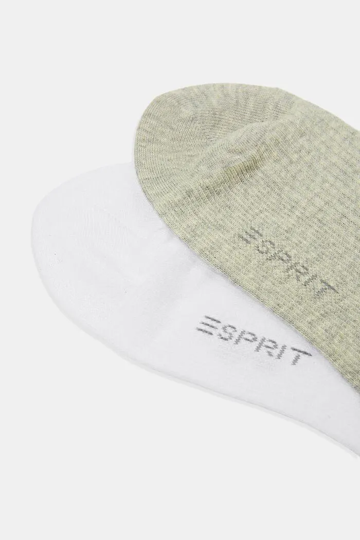 Pack de 2 pares de calcetines con puños fruncidos, en algodón ecológico