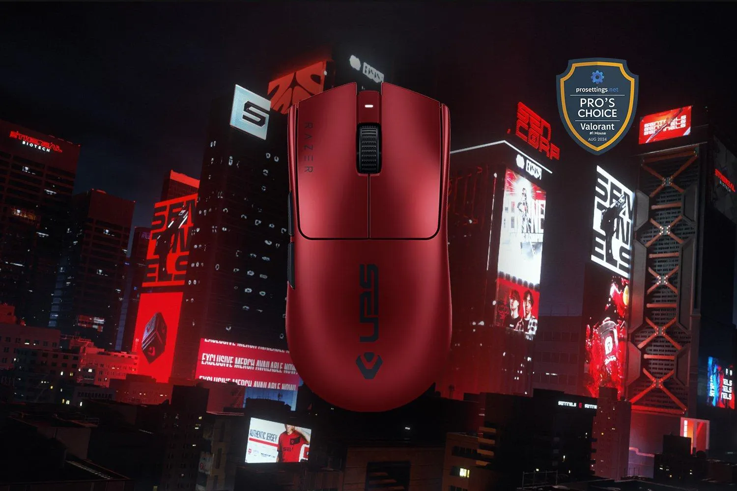 Ratón para esports simétrico, inalámbrico y ultraligero