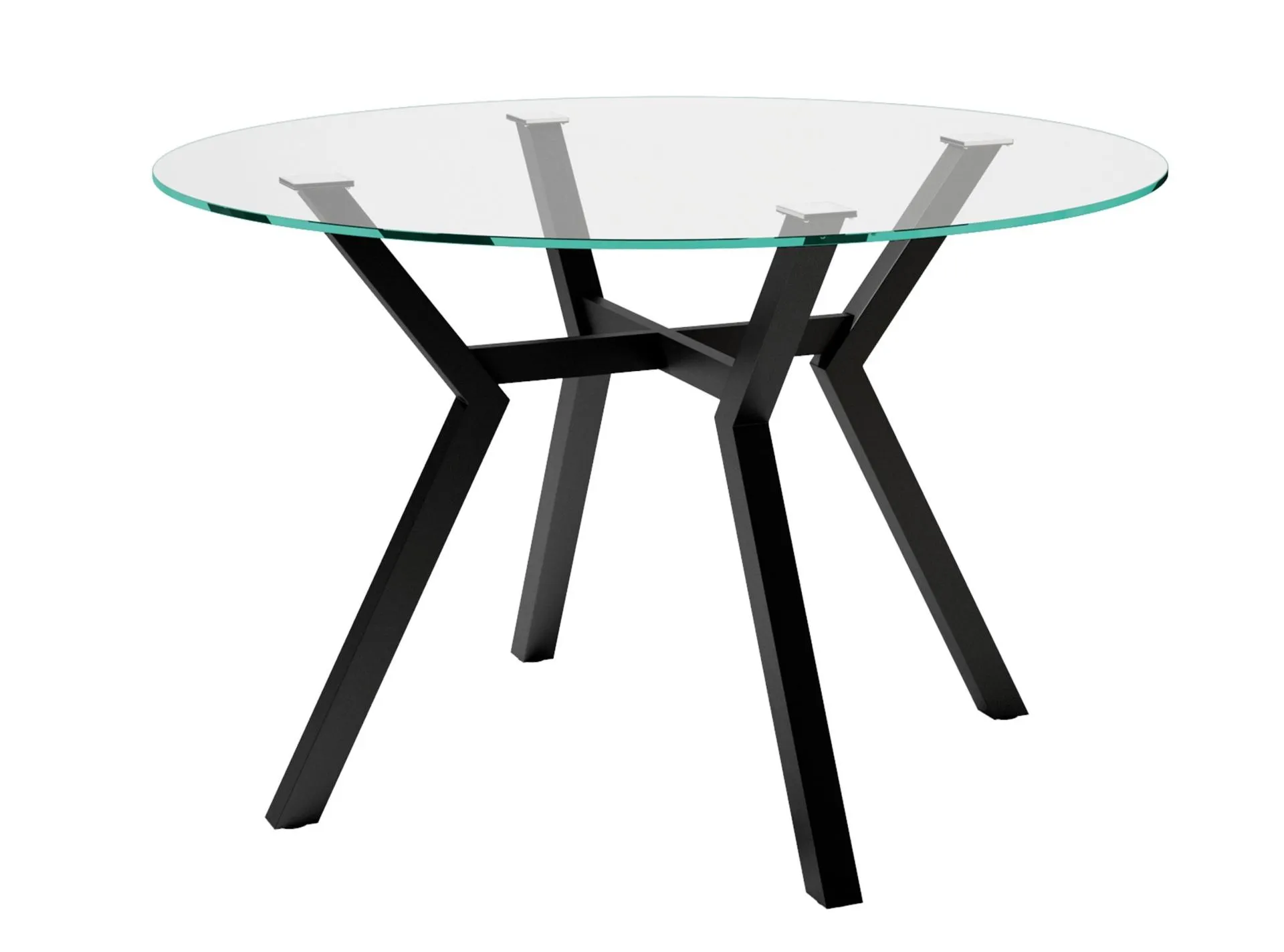 Mesa redonda de cristal de 120 cm de diámetro