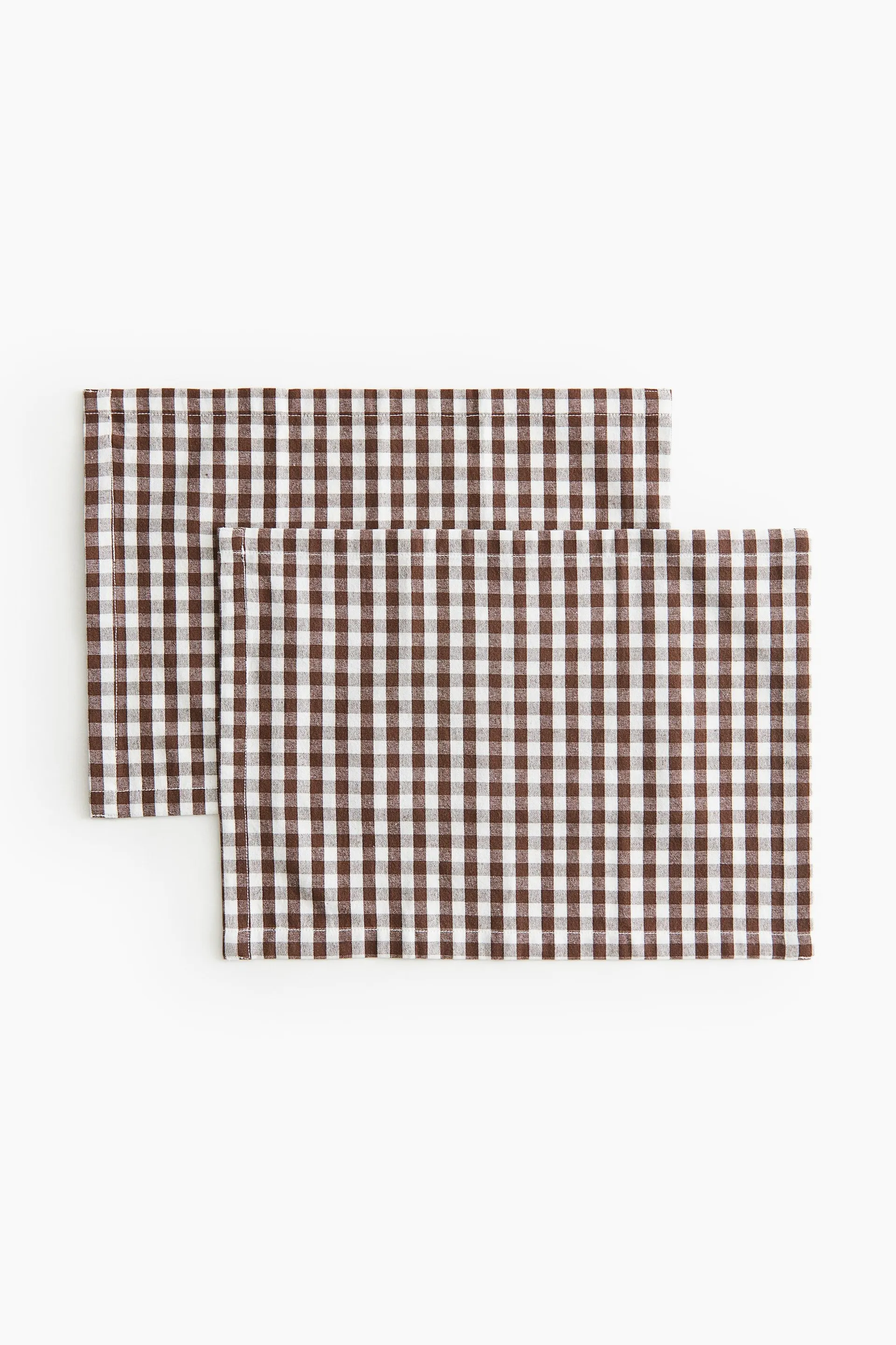 Pack de 2 manteles individuales con cuadros vichy