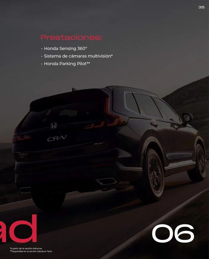 Catálogo de Honda CR-V e:HEV &amp; e:PHEV 9 de agosto al 30 de junio 2025 - Página 35