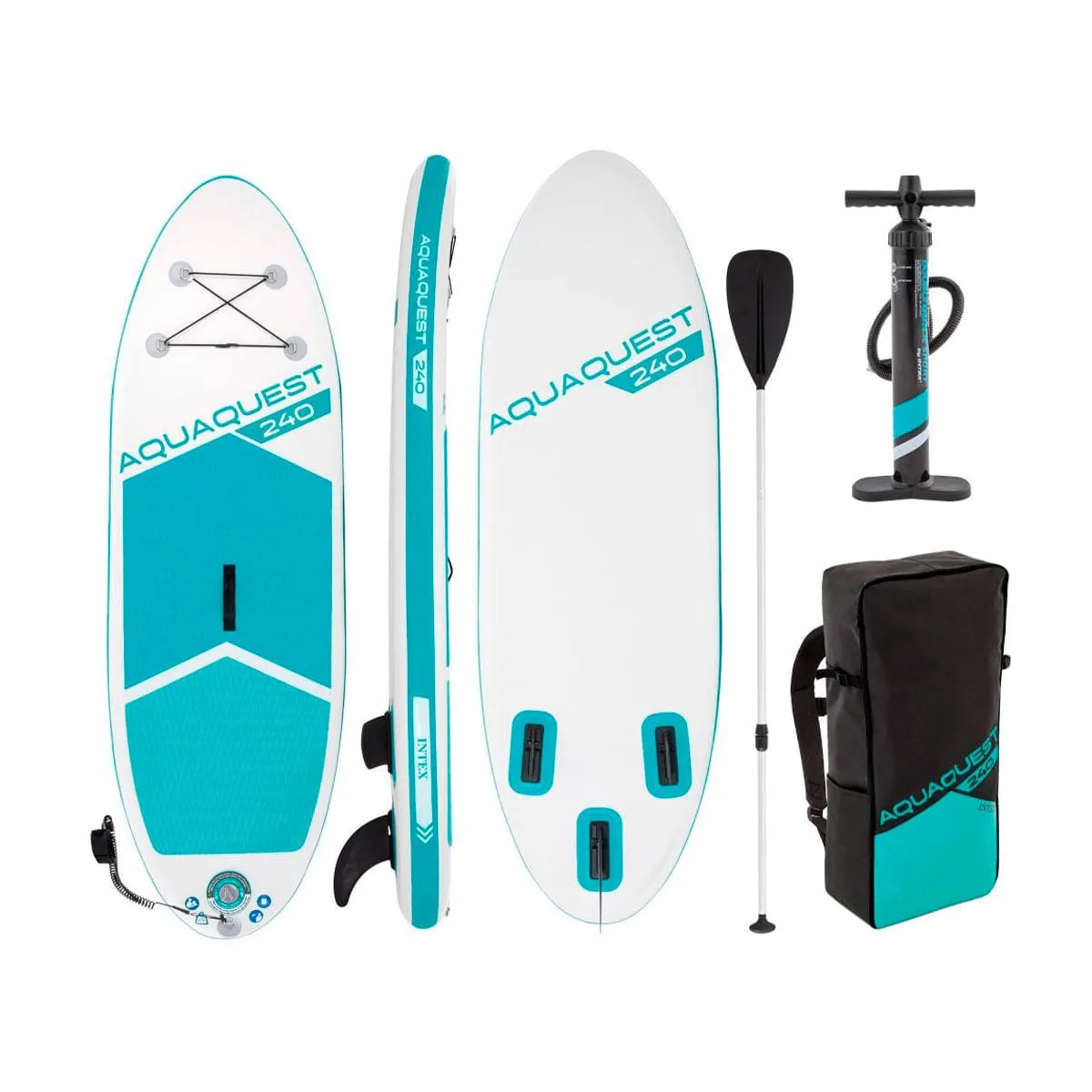 Tabla de paddle surf hinchable AquaQuest 320 Intex 320x81x15 cm