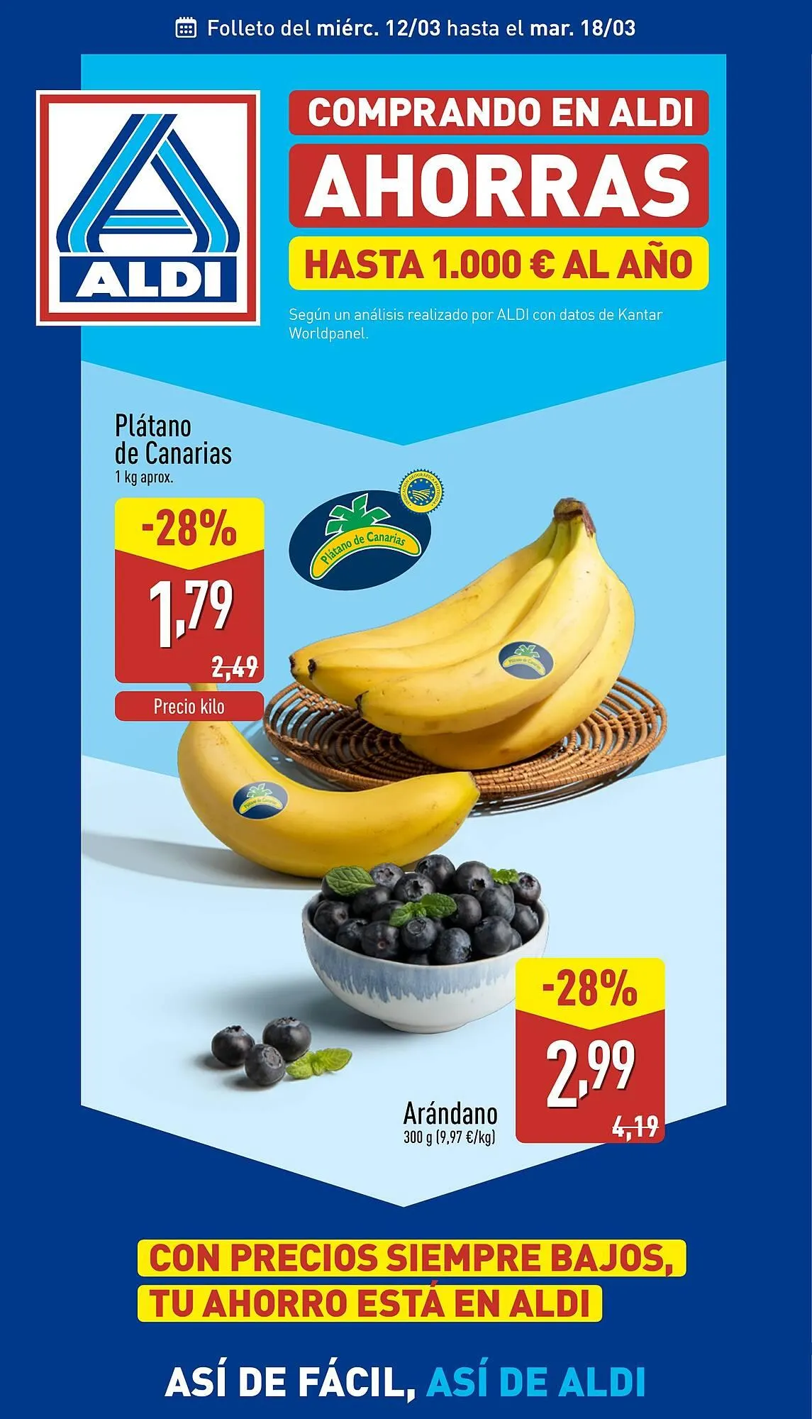 Catálogo de Folleto ALDI 12 de marzo al 18 de marzo 2025 - Página 1