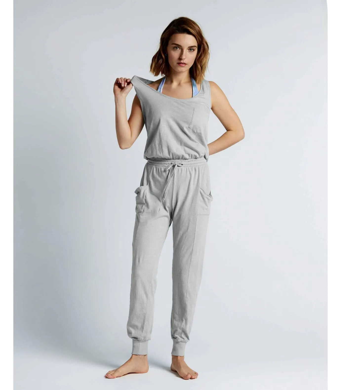 Mono largo de punto color gris