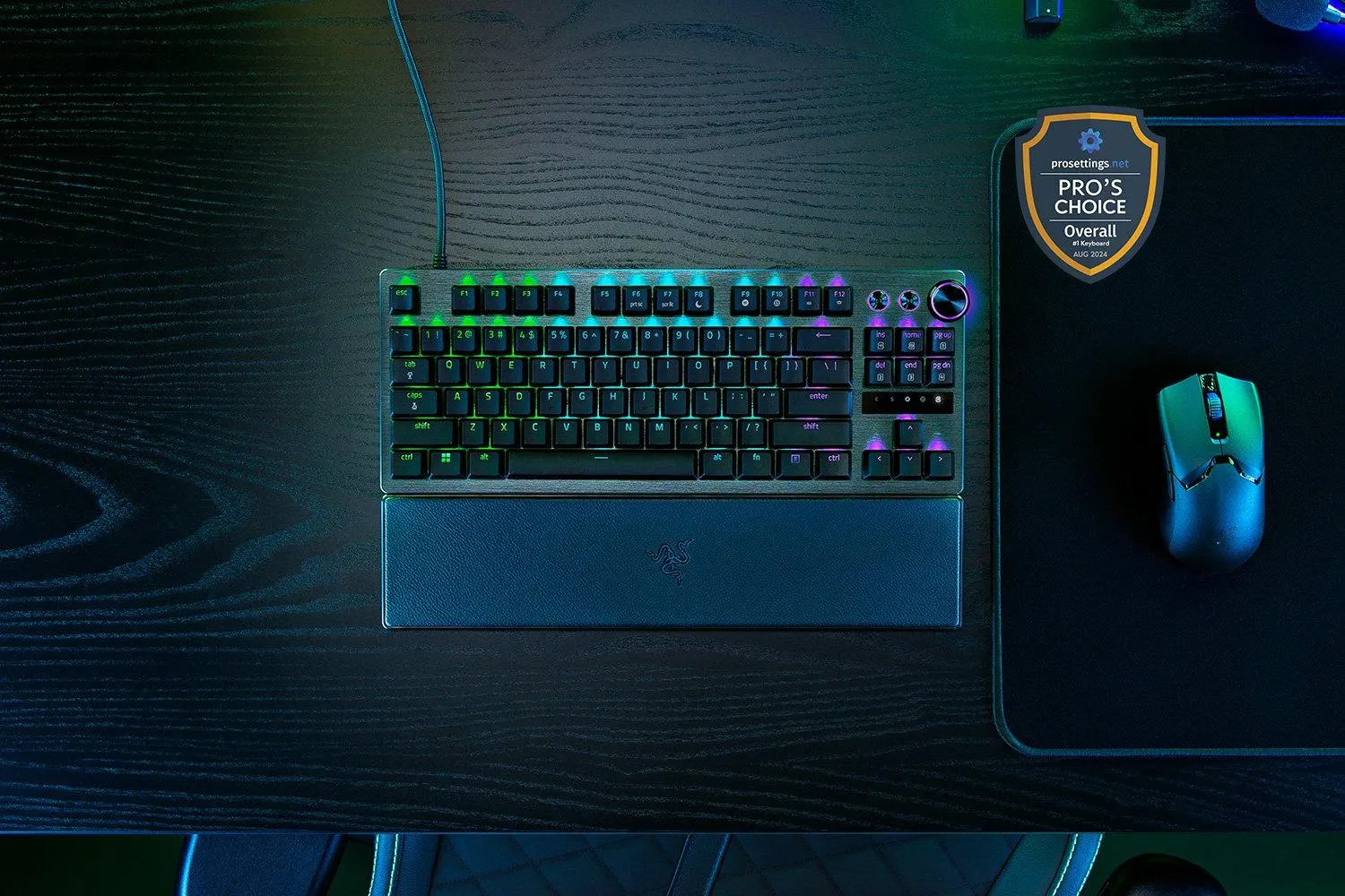 Teclado óptico analógico para esports sin teclado numérico