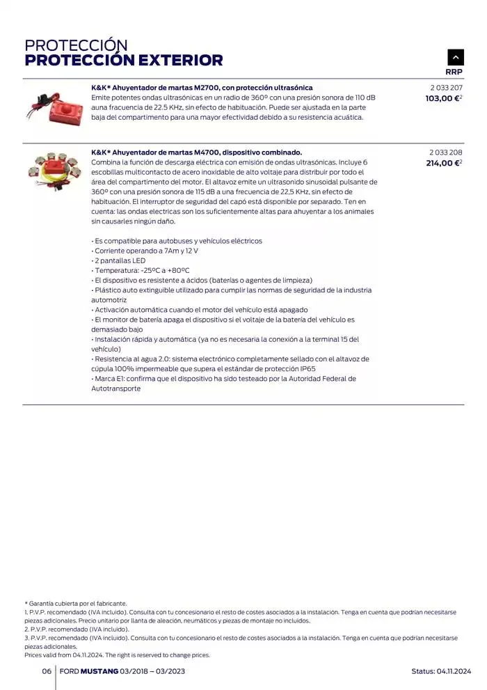 Catálogo de Ford de accesorios Ford Mustang 13 de noviembre al 13 de noviembre 2025 - Página 6
