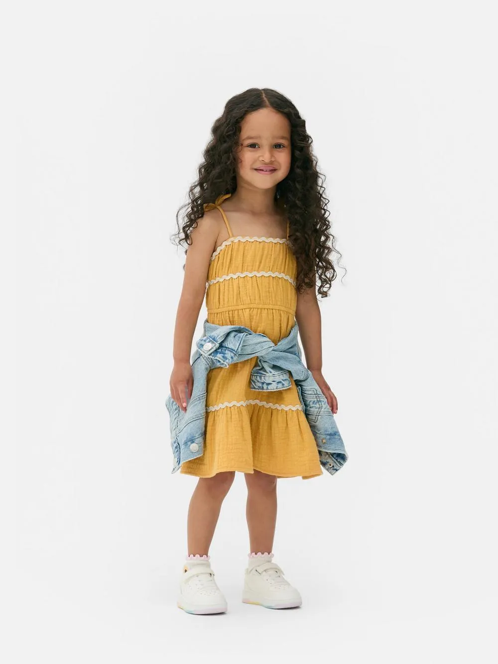 1,5-8 años | Vestido a capas con detalle en zigzag