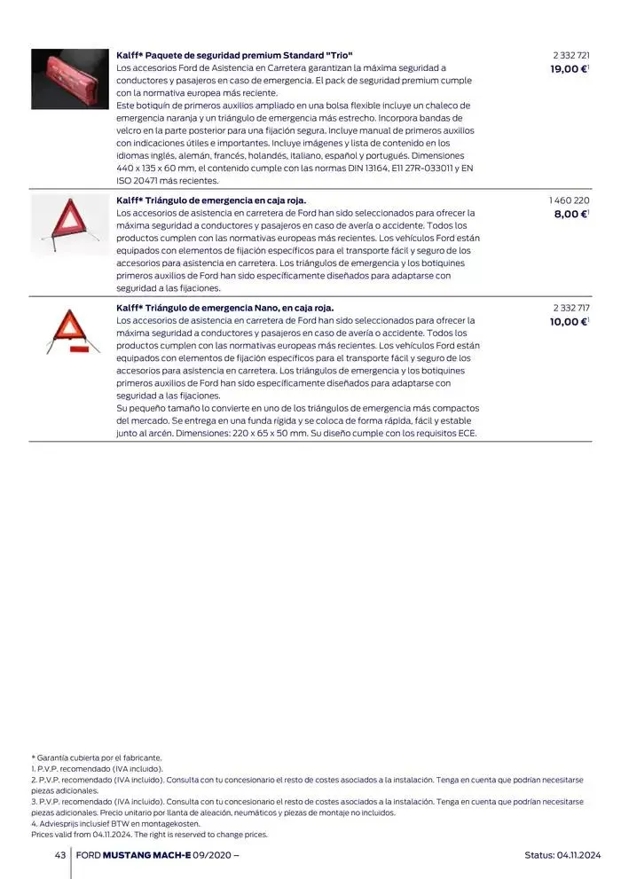Catálogo de Ford de accesorios Ford Mustang Mach-E 13 de noviembre al 13 de noviembre 2025 - Página 43