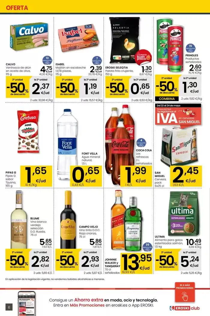 Catálogo de SUMA AHORRO SUPERMERCADOS EROSKI 15 de mayo al 27 de mayo 2025 - Página 6