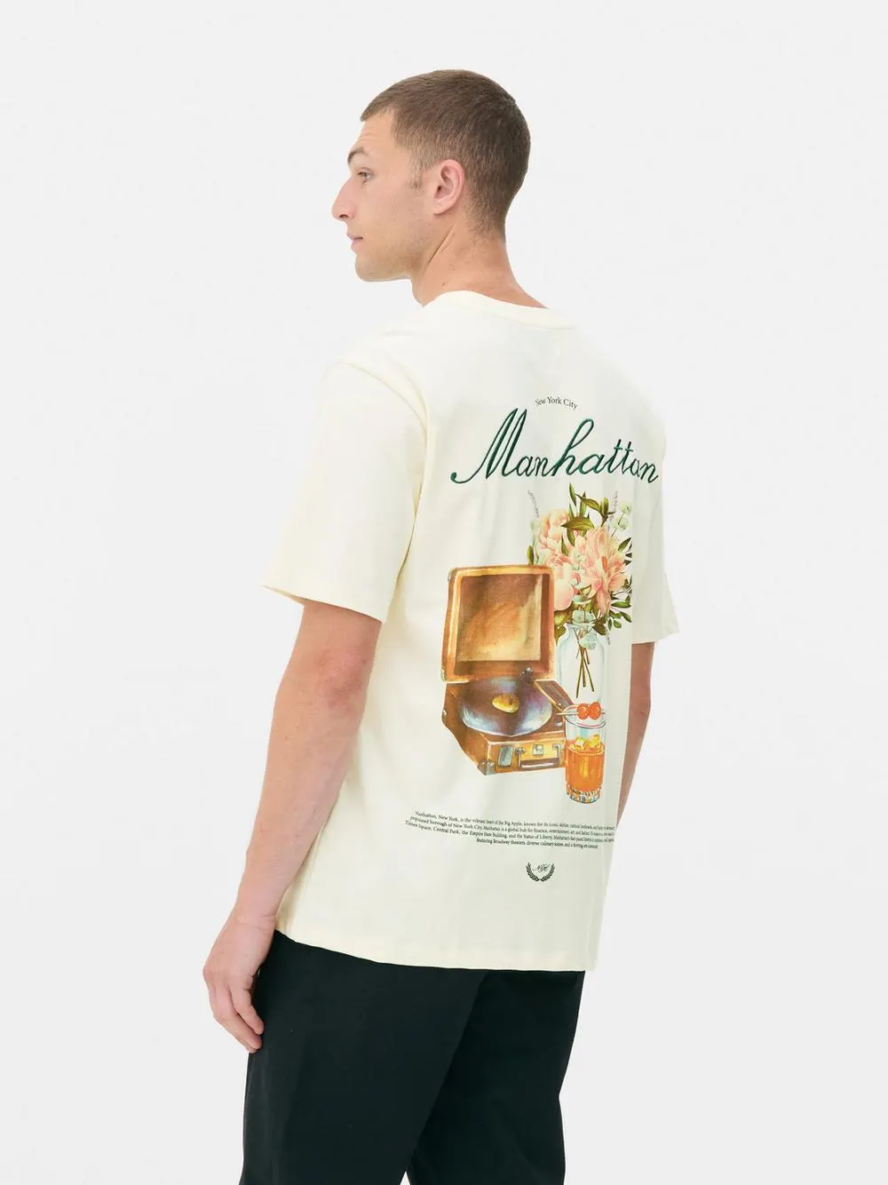 Camiseta con gráfico de Manhattan