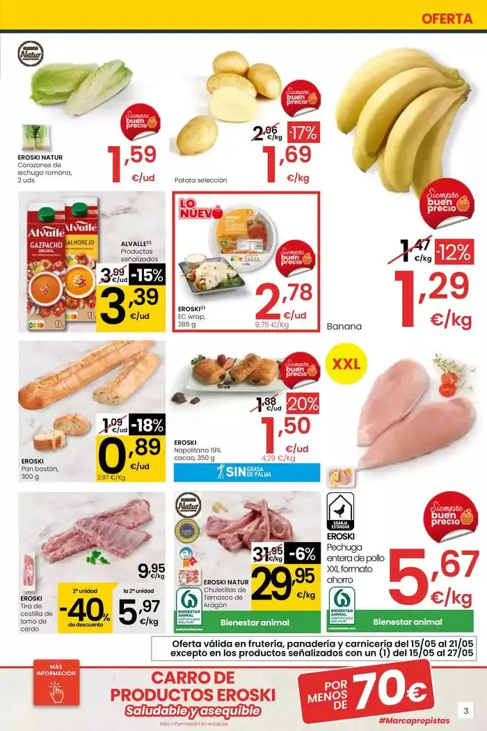 Catálogo de SUMA AHORRO SUPERMERCADOS EROSKI 15 de mayo al 27 de mayo 2025 - Página 3