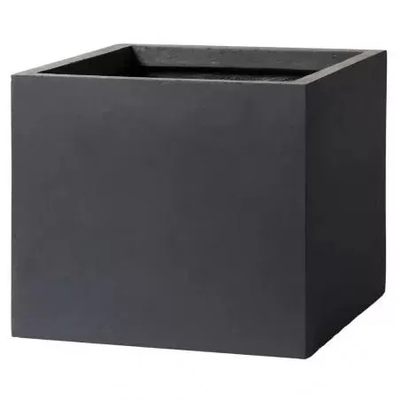 MACETA CUBO GYPSE PLOMO