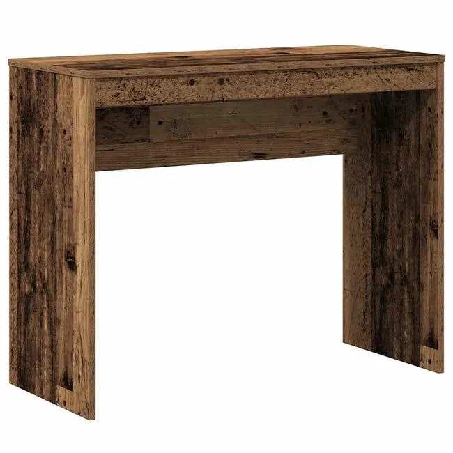 Escritorio de madera contrachapada madera envejecida 90x40x72cm vidaXL