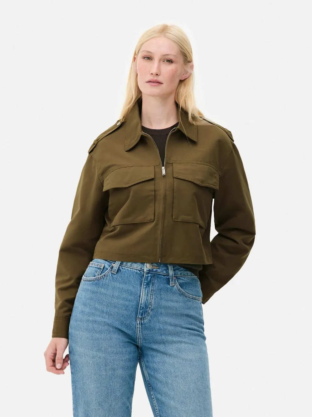 Giacca utility con tasche applicate