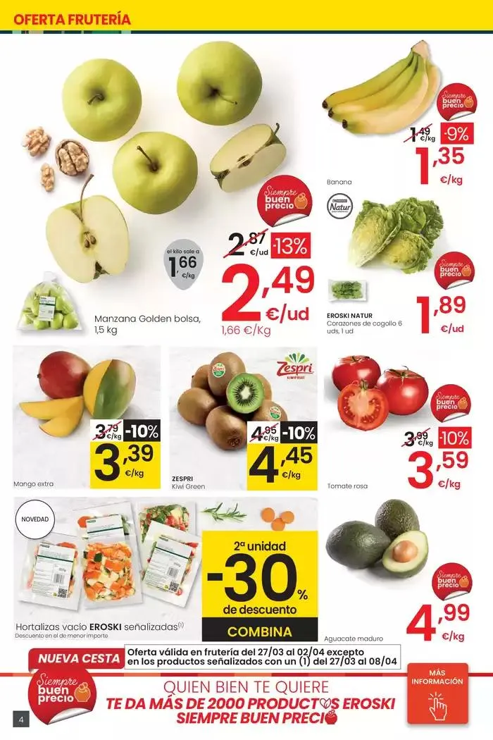 Catálogo de Precio más bajo EROSKI CENTER 27 de marzo al 8 de abril 2025 - Página 4