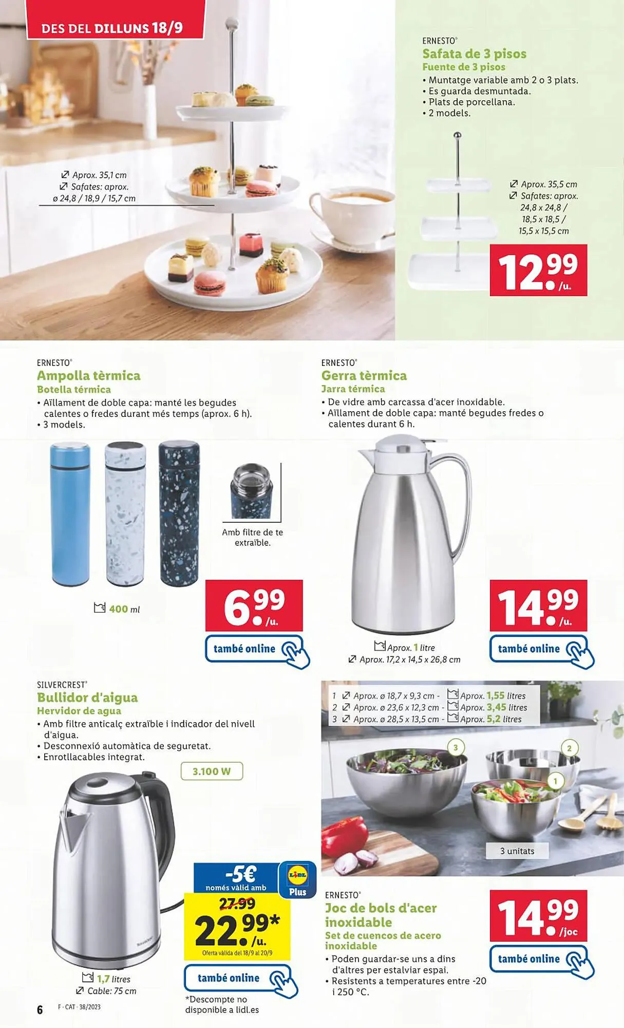 Catálogo de Folleto Lidl 18 de septiembre al 25 de septiembre 2023 - Página 6