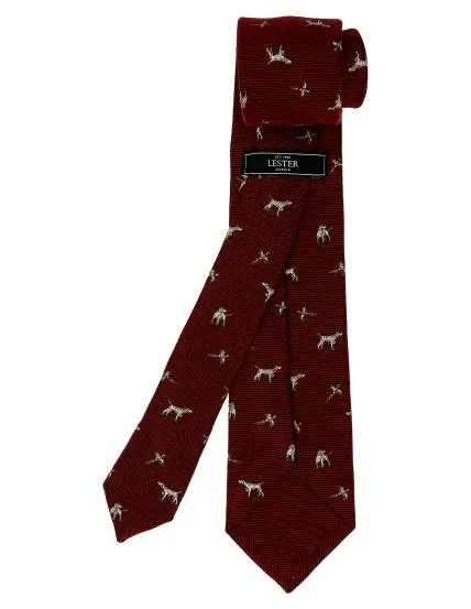 Corbata lana perros Rojo