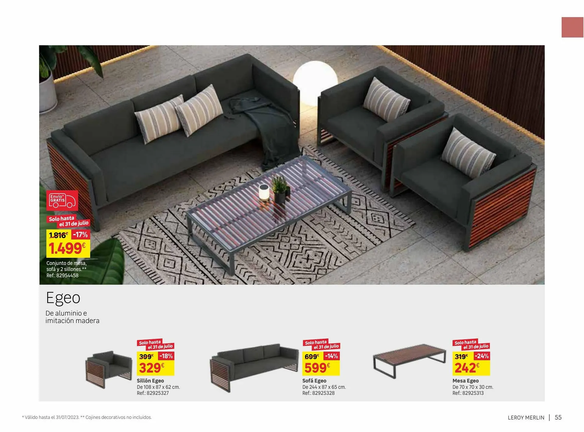 Catálogo de Folleto Leroy Merlin 9 de junio al 31 de julio 2023 - Página 55