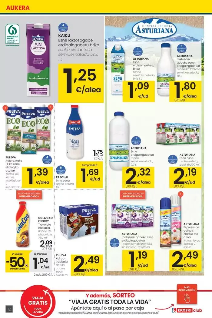 Catálogo de Prezio merkeagoa HIPERMERKATUAK EROSKI 27 de marzo al 8 de abril 2025 - Página 12