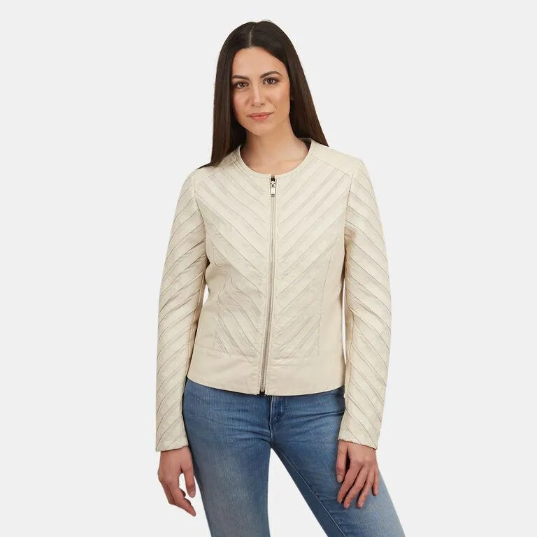 Chaqueta biker de mujer en eco piel