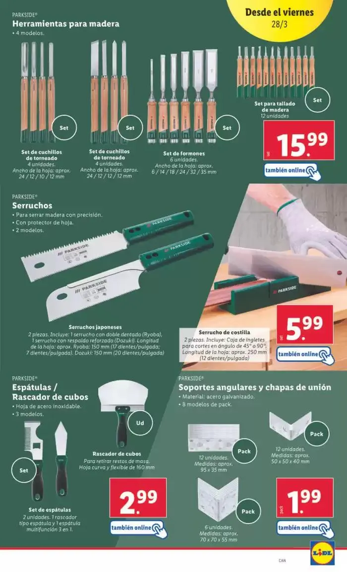 Catálogo de ¡Bazar Lidl! Ofertas válidas del 24/03 al 30/03 24 de marzo al 30 de marzo 2025 - Página 13