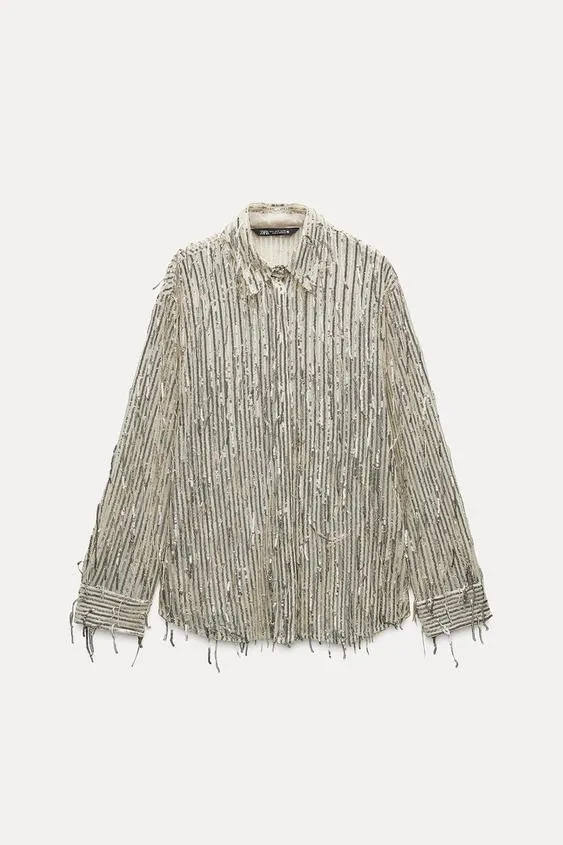 CAMISA FLECOS LENTEJUELAS