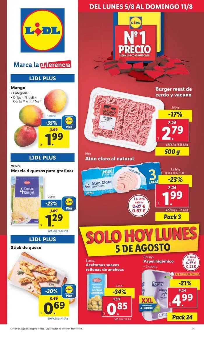 Catálogo de Precio nº1 5 de agosto al 11 de agosto 2024 - Página 1