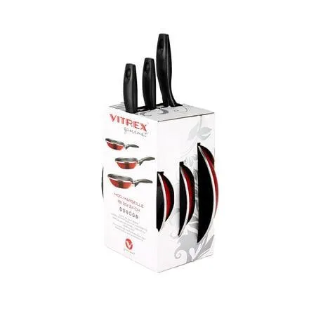 Lote sartén Vitrex 3 unidades 18-20-24 cm